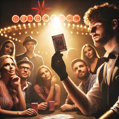 alt= "David Blaine card trick"