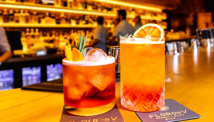 alt= "Cocktails at Flour & Barley"