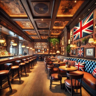 alt= "Inside Gordon Ramsey Pub & Grill, Las Vegas"
