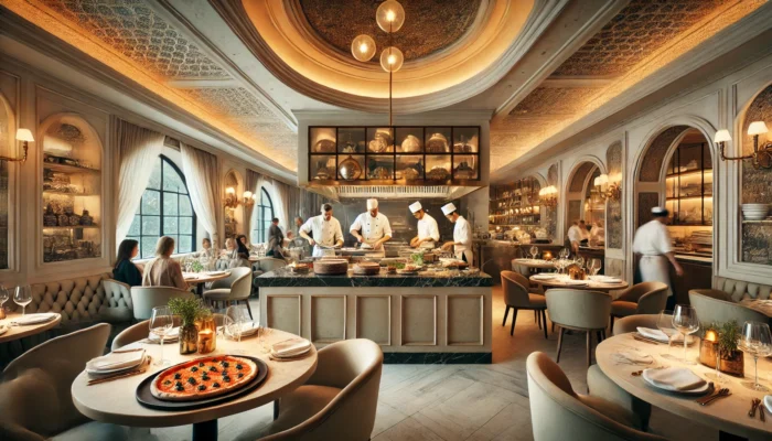 alt= "Fine dining at Lupo by Wolfgang Puck"