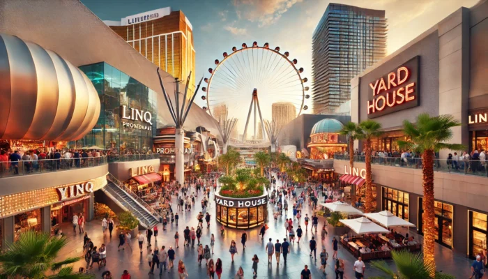 alt= "LINQ Promenade near Yard House"