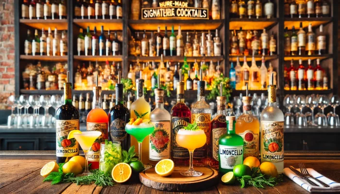alt= "Drinks at Osteria Costa"
