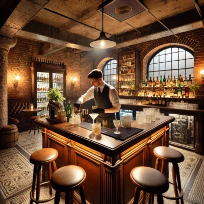 alt= "Speakeasy at the Mob Museum, Las Vegas"