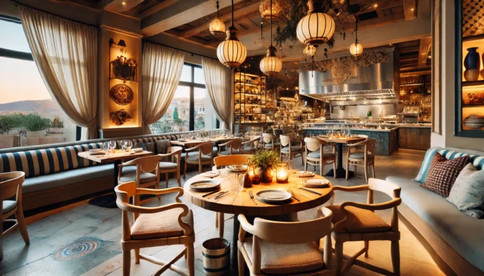 alt= "Dining at Osteria Costa"