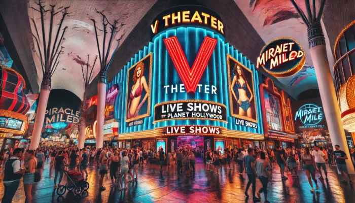 alt= "V Theater, Miracle Mile Shops, Planet Hollywood"