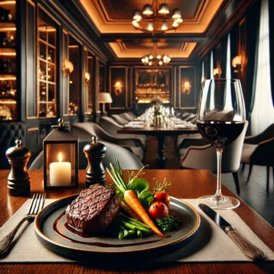 alt= "Fine-dining on Fremont Street"