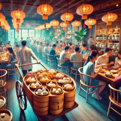 alt= "Inside a dim sum restaurant, Las Vegas"