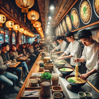 alt= "Inside a Ramen bar in Chinatown, Las Vegas"