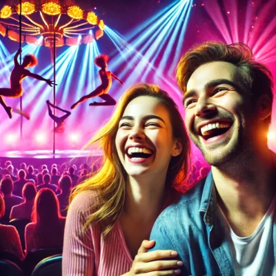 alt= "Enjoying a Las Vegas Show"