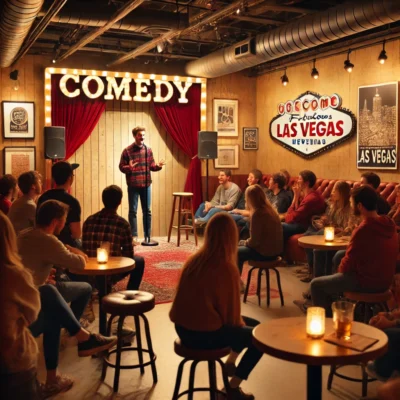 alt= "Smaller comedy club in Las Vegas"