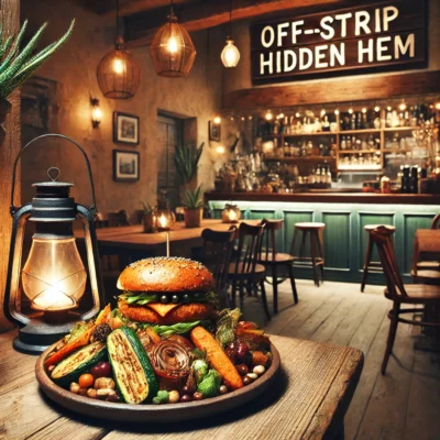 alt= "Off-strip vegetarian restaurant"