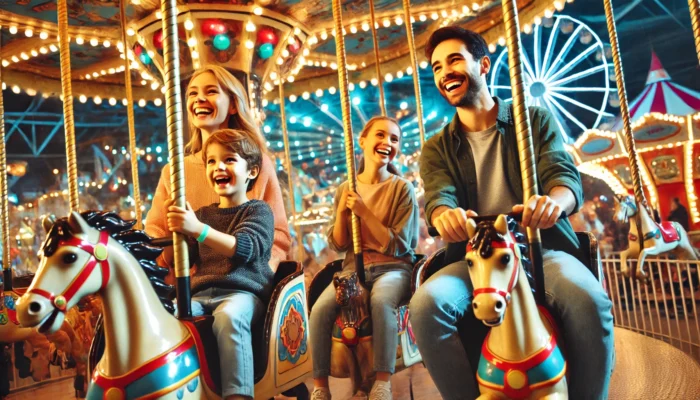 alt= "Family fun at the best amusement parks near Las Vegas"