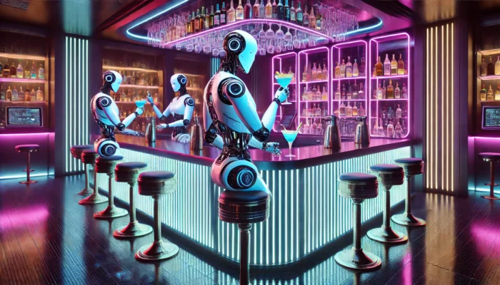 alt= "Futuristic bar in Las Vegas"