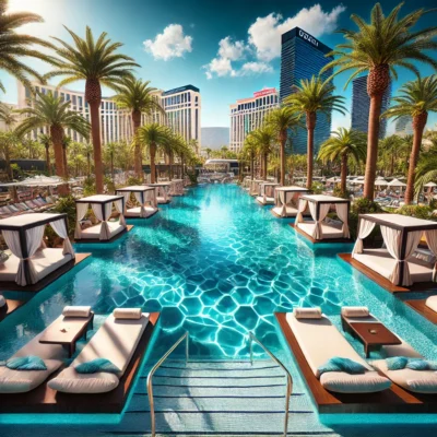 alt= "Infinity pool in Las Vegas"