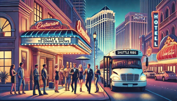 alt= "Dinng near Las Vegas hotels with free shuttle to airport and strip"