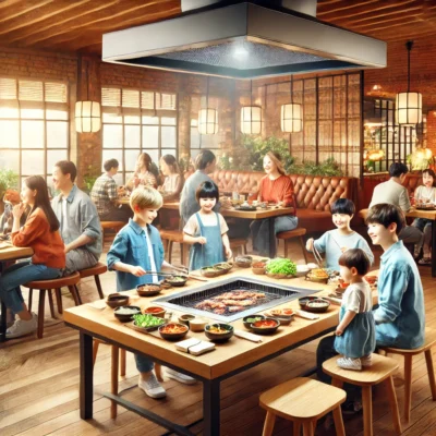 alt= "Family-friendly Korean BBQ"