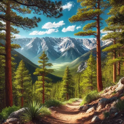 alt= "Las Vegas hiking trails with scenic views on Mount Charleston"