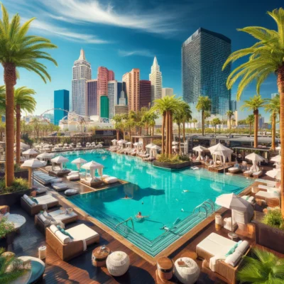 alt= "Luxury Las Vegas hotel pools open to public"