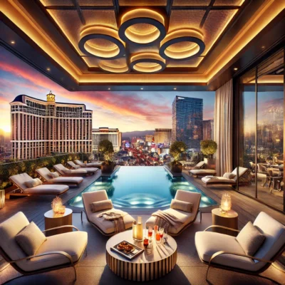 alt= "Luxurious private pool at Palms Place"