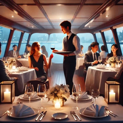 alt= "Etiquette on romantic dinner cruises in Las Vegas"