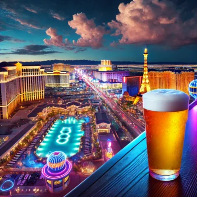 alt= "Rooftop bar with craft beer"
