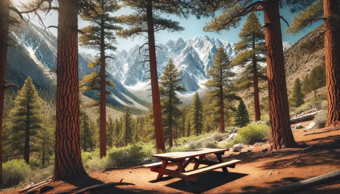 alt= "Picnic on Mount Charleston near Las Vegas"