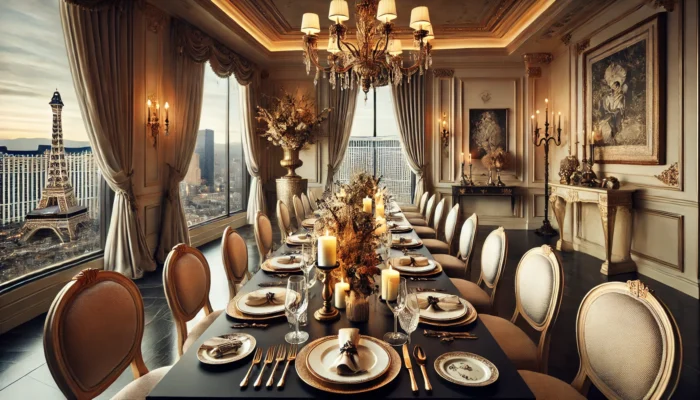 alt= "A private dining room in Las Vegas"