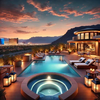 alt= "Private pool rental, Las Vegas"