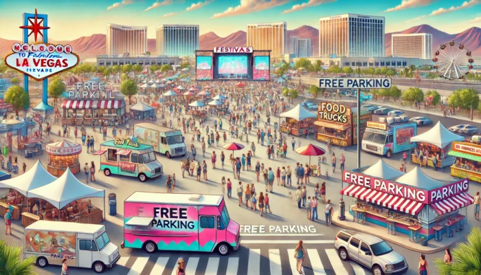 alt= "Free parking at Las Vegas festivals"