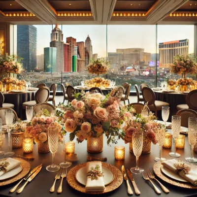 alt= "Wedding reception table setup"