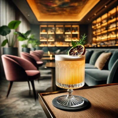 alt= "Crafted cocktail at one of the best places to drink in Las Vegas"