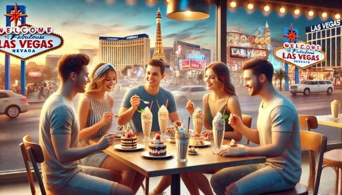 alt= "Guests enjoying over-the-top desserts"