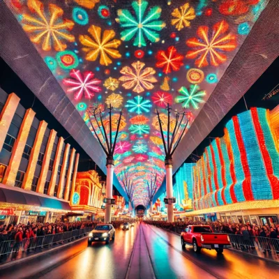 alt= "Enjoying the best holiday lights displays in las Vegas"