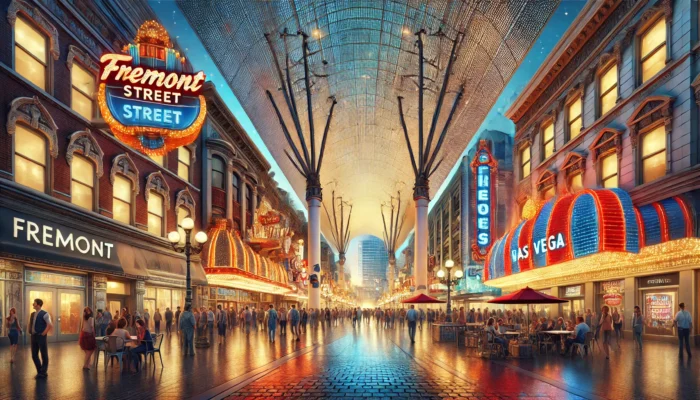 alt= "Fremont Street at Night"