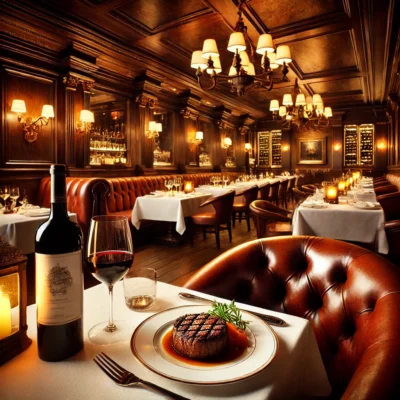 alt= "Inside one of the best steakhouses in Las Vegas Strip"