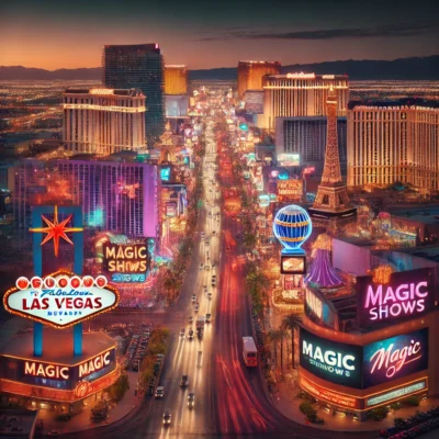 alt= "Las Vegas Strip with the best magic shows in las Vegas