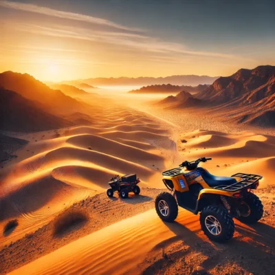 alt="Mojave Desert at sunrise"