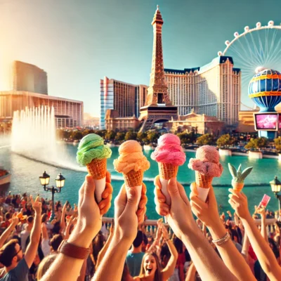alt= "People enjoying the best gelato shops in Las Vegas"