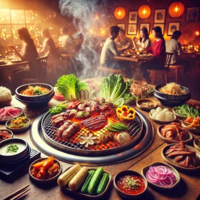 alt= "dining at the best Korean BBQ in Las Vegas"