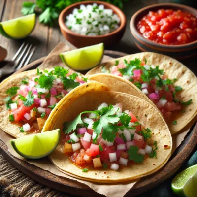 alt= "Street tacos at the best taco spots in Las Vegas"