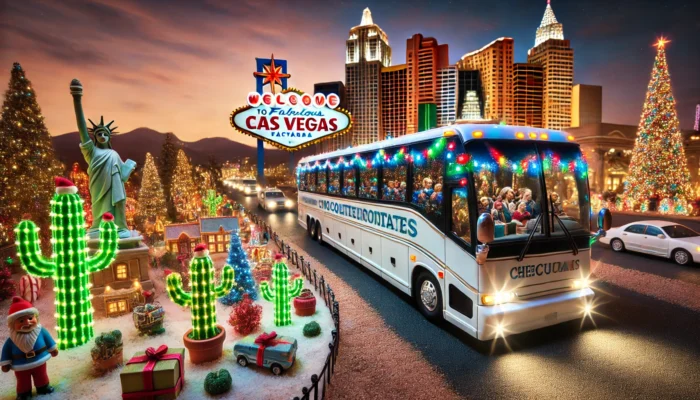 alt= "Las Vegas charter bus for all seasons"