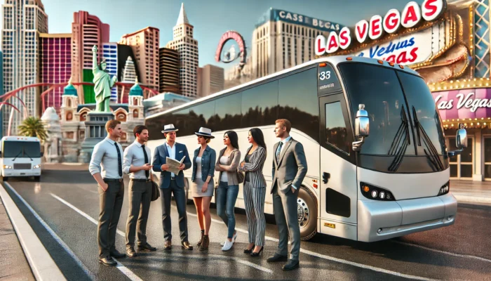 alt= "A guide to charter buses in Las Vegas for groups"