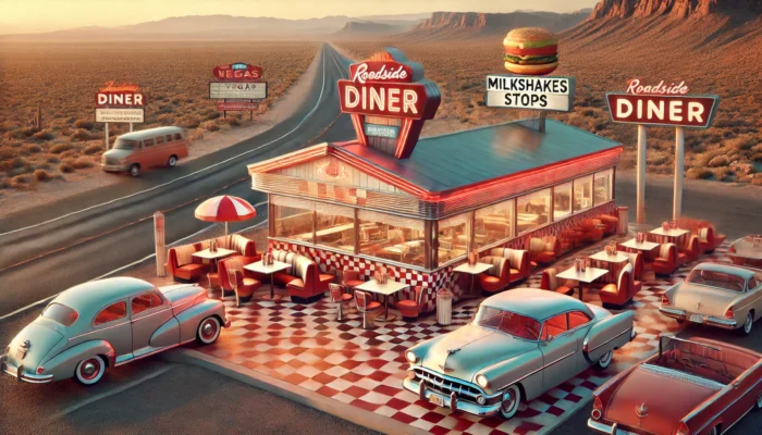 alt= "Classic roadside diner near Las Vegas"