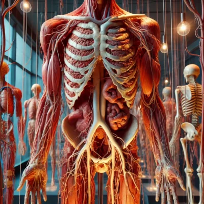 alt= "An exhibit at Bodies...The Exhibition"