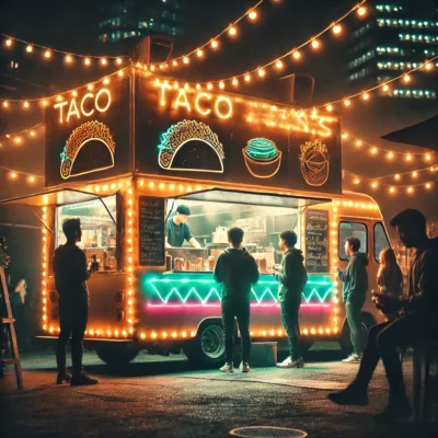 alt= "Where to find the best tacos in Las Vegas at night"