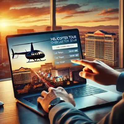 alt= "How to book a helicopter tour over the Las Vegas Strip"