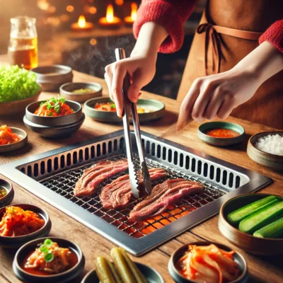 alt= "Enjoying the best Korean BBQ in Las Vegas"