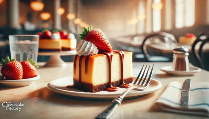 alt= "Cheesecake at the Cheesecake Factory, Las Vegas"