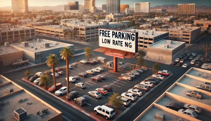 alt= "Budget-friendly or free parking in Las Vegas"