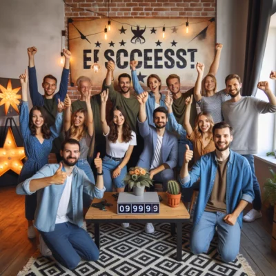 alt= "Successfully solving one of Las Vegas' top escape rooms"